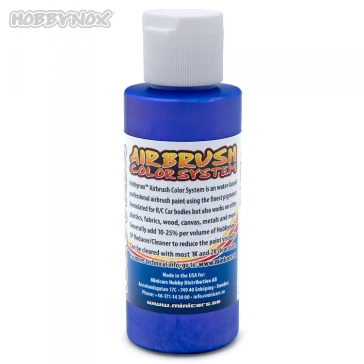 Aerograafi värv Iridescent Blue 60ml #HN26040 Hobbynox 1 Airbrush Color Iridescent Blue 60ml #HN26040 Hobbynox