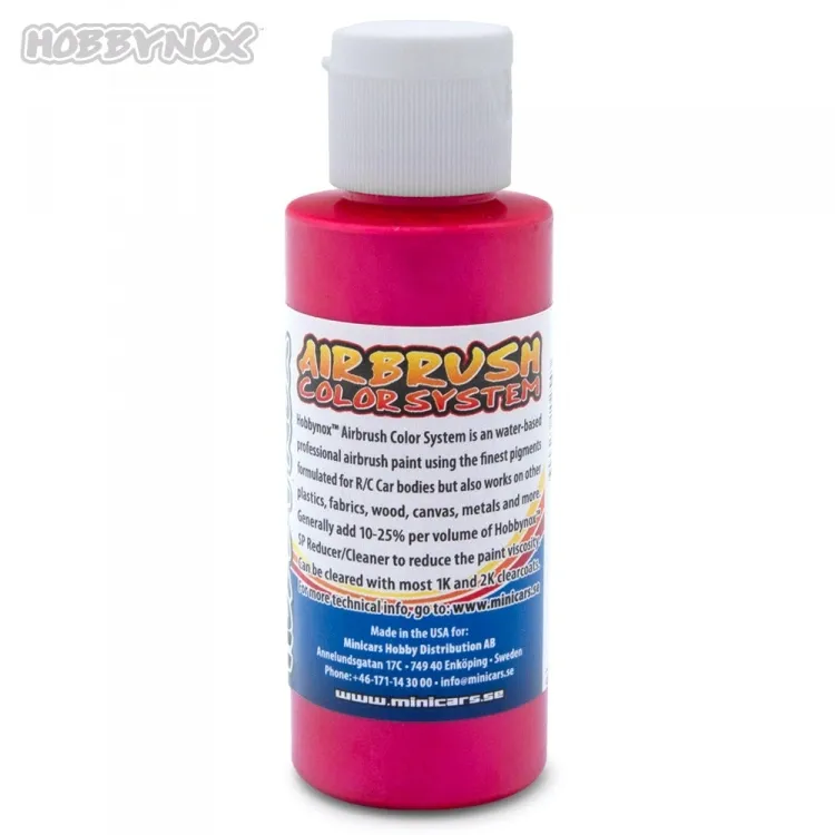 Aerograafi värv Iridescent Red 60ml #HN26020 Hobbynox 1 Airbrush Color Iridescent Red 60ml #HN26020 Hobbynox