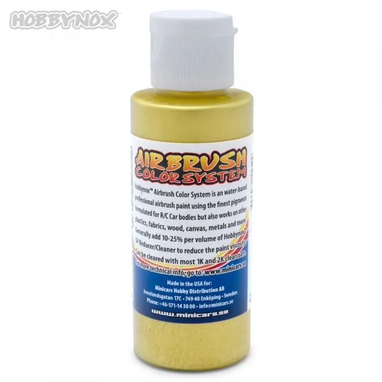 Aerograafi värv Iridescent Yellow 60ml #HN26000 Hobbynox 1 Airbrush Color Iridescent Yellow 60ml #HN26000 Hobbynox