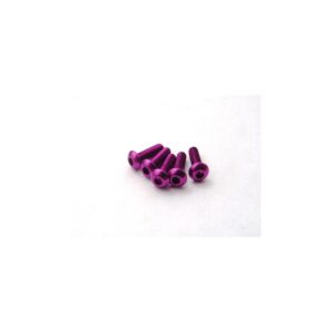 Hiro Seiko M3x5mm BH Bolt Alu Purple (5) #HS-69726