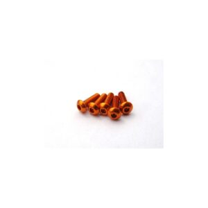 Hiro Seiko BHCS M3x10mm screws (5) - Aluminium - Orange