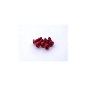 Hiro Seiko BHCS M3x10mm screws (5) - Aluminium - Red