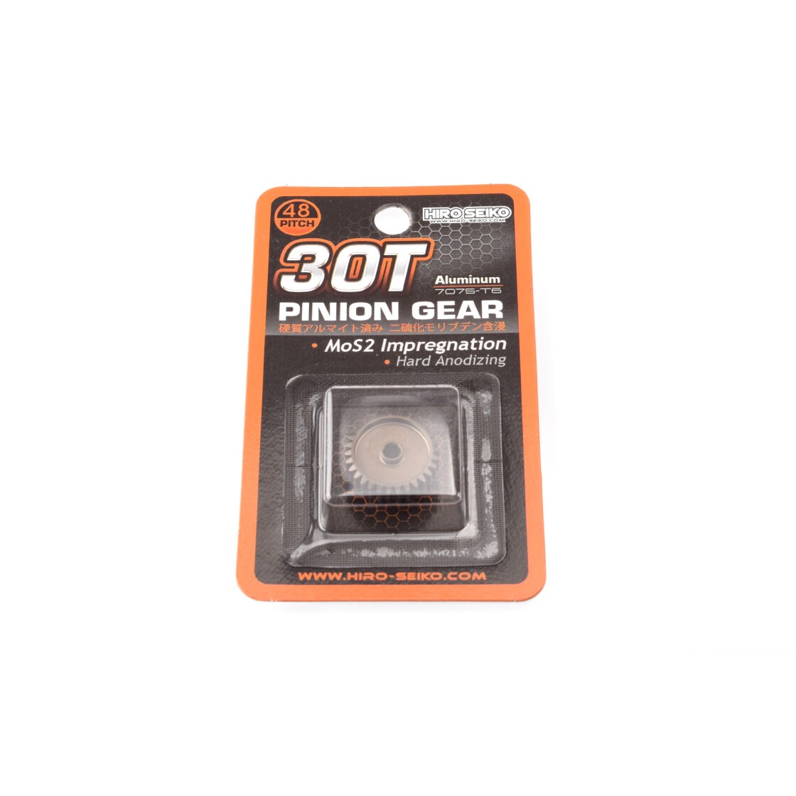 Hiro Seiko 30T 48dp Alu Pinion Gear Hard Coated (MoS2) #HS-48246