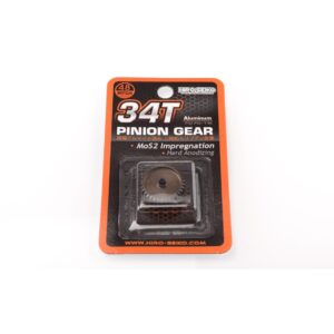 Hiro Seiko 34T 48dp Alu Pinion Gear Hard Coated (MoS2) #HS-48250