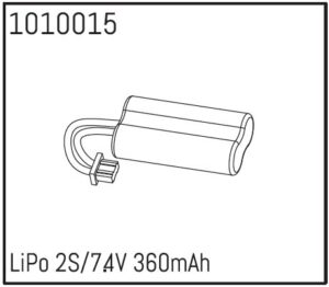 Hobby Plus 360mAh 7.4V LiPo 2S Battery #HBP240174