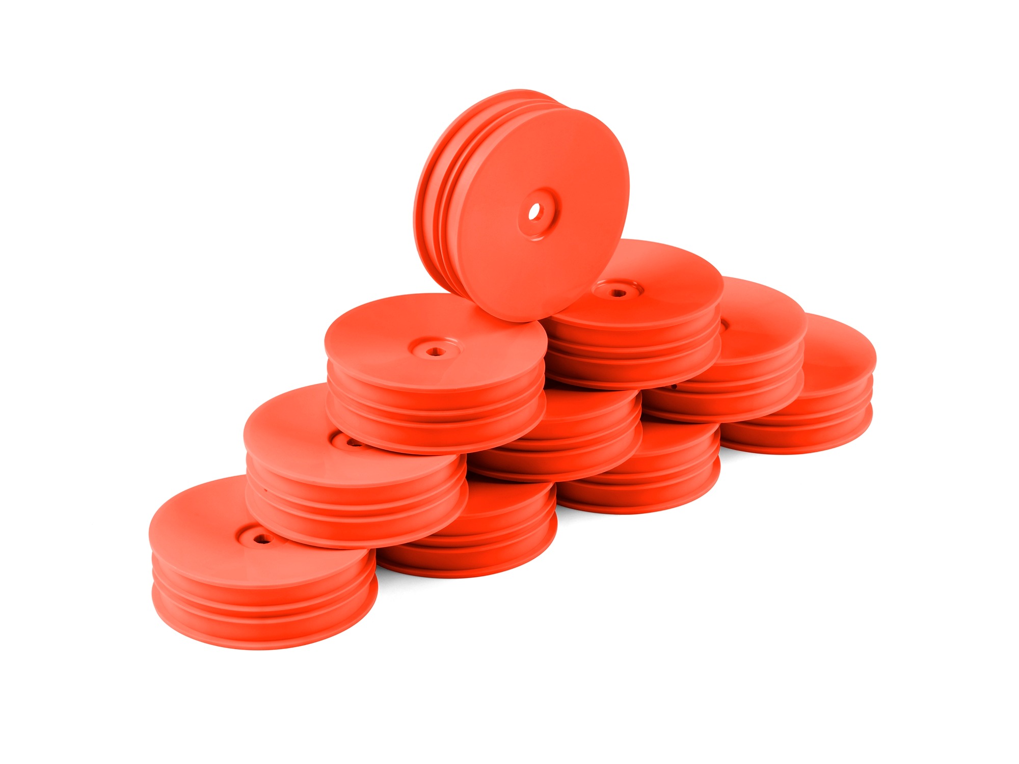 Hudy Wheels Front Narrow 2wd 1/10 Offroad Orange (10) #803221-O