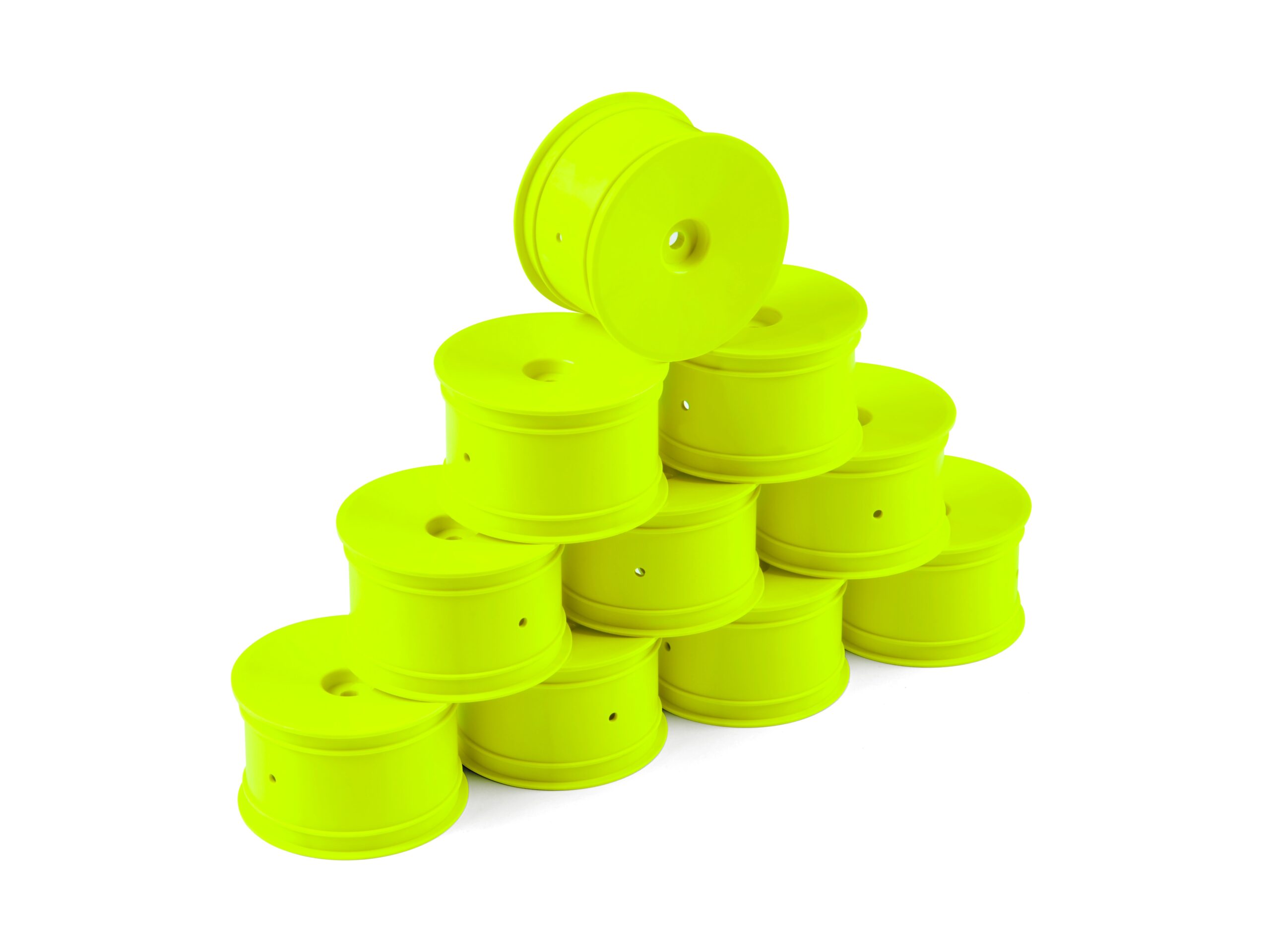 Hudy Wheels Rear 1/10 Offroad Yellow #803241-Y