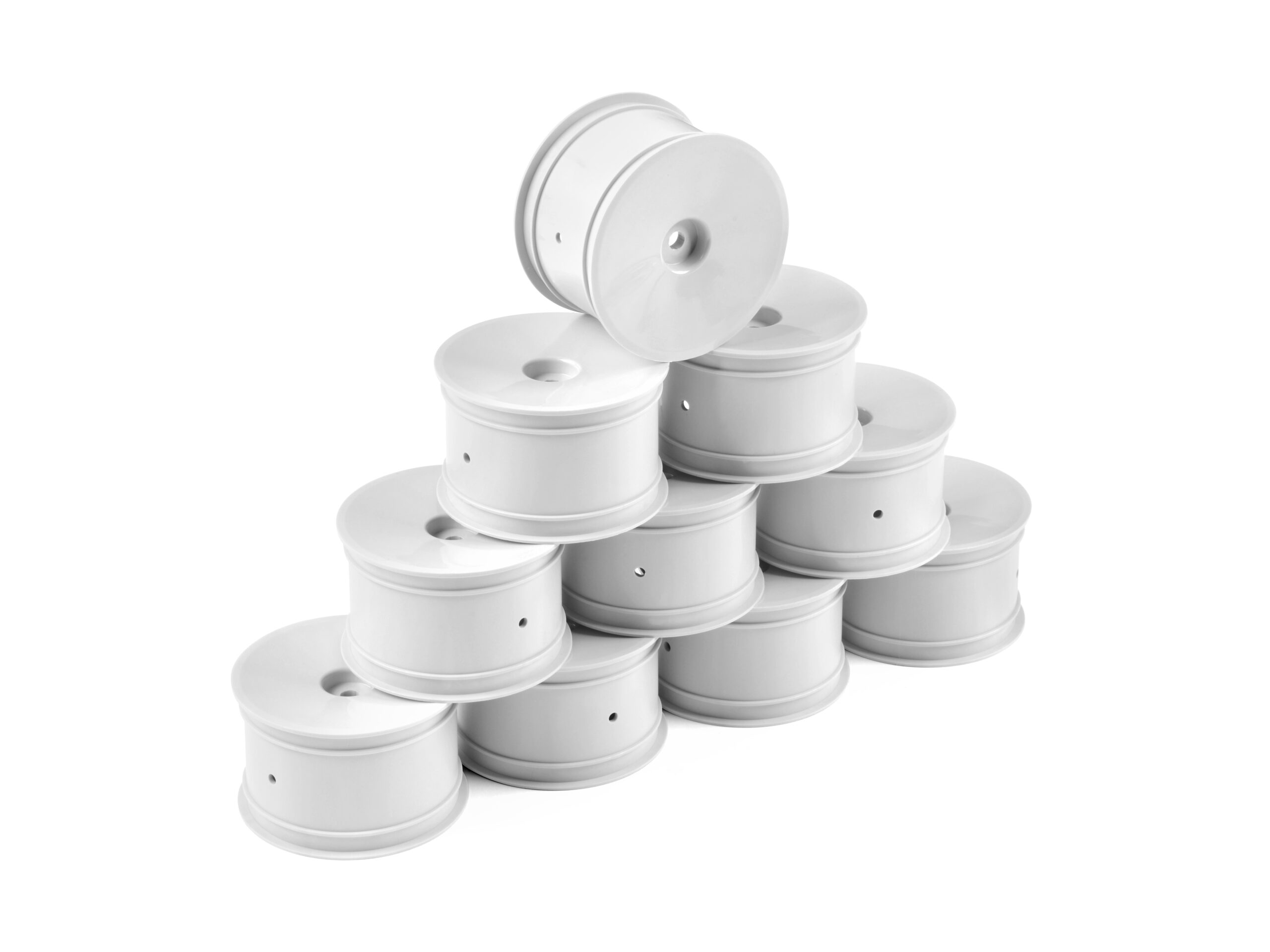 Hudy Wheels Rear 1/10 Offroad White #803241