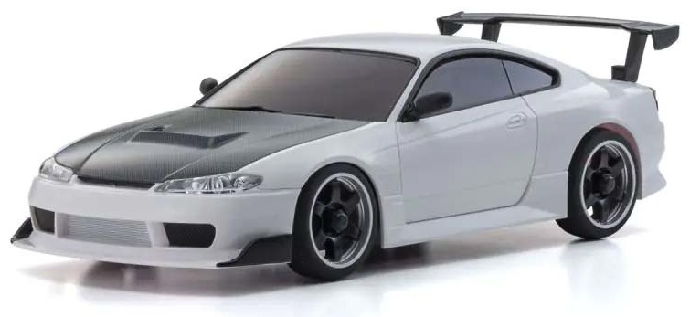 Nissan Silvia S15 GT Wing White Kyosho Mini-Z AWD #32647W