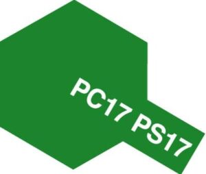 Tamiya PS-17 Metallic Green Polycarbonate Spray #86017