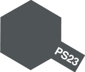 Tamiya PS-23 Gun Metal Polycarbonate Spray #86023