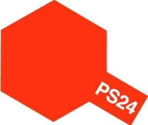 Tamiya PS-24 Fluorecent Orange Polycarbonate Spray #86024