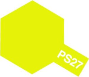 Tamiya PS-27 Fluorescent Yellow Polycarbonate Spray #86027