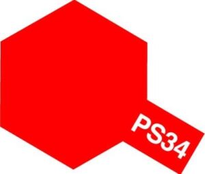 Tamiya PS-34 Bright Red Polycarbonate Spray #86034