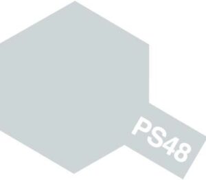 Tamiya PS-48 Semi Gloss Silver Anodized Aluminium Polycarbonate Spray #86048