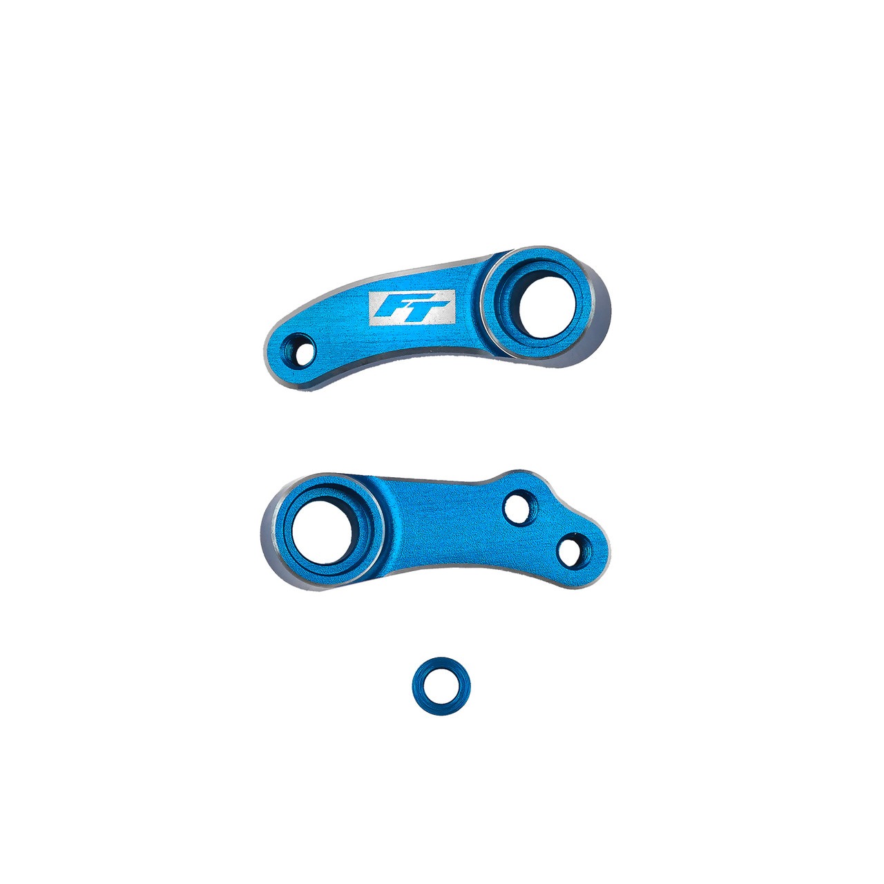 Steering Bellcranks Blue Alu RC10B84 FT #92561 Team Associated