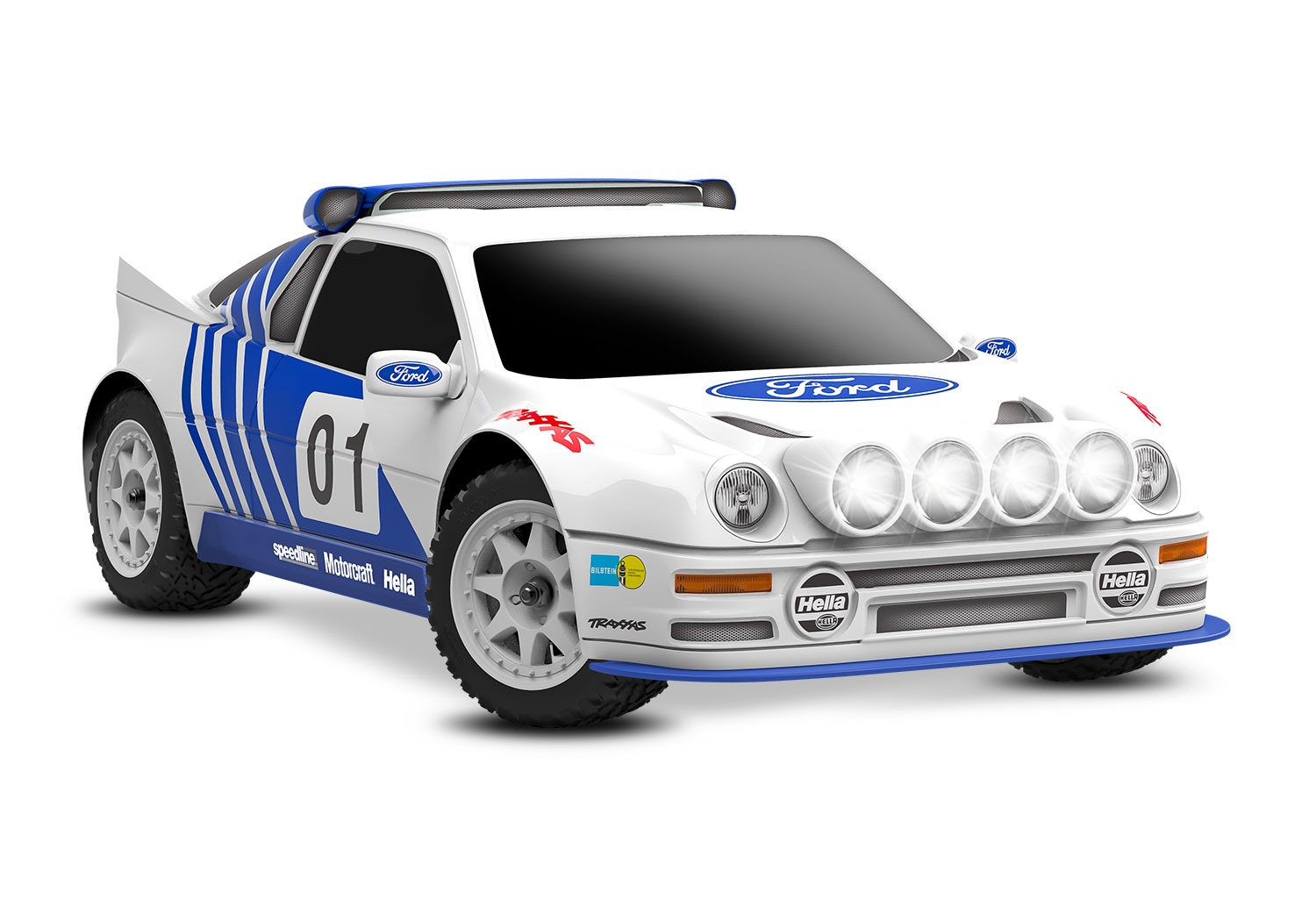 Traxxas Mini Rally VXL Ford RS200 RTR RC Car - white 4 Traxxas Mini Rally VXL Ford RS200 RTR RC Car - white
