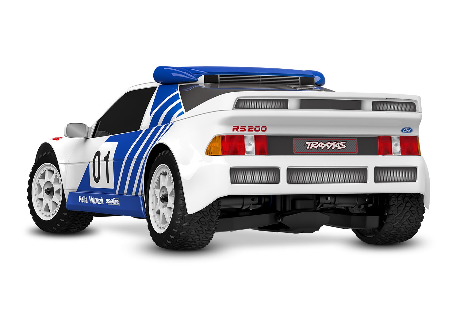 Traxxas Mini Rally VXL Ford RS200 RTR RC Car - white 3 Traxxas Mini Rally VXL Ford RS200 RTR RC Car - white