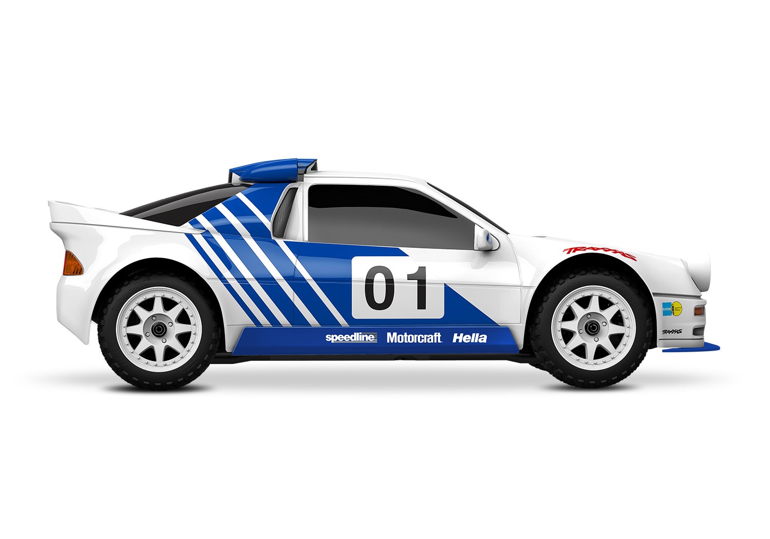 Traxxas Mini Rally VXL Ford RS200 RTR RC Car - white 2 Traxxas Mini Rally VXL Ford RS200 RTR RC Car - white