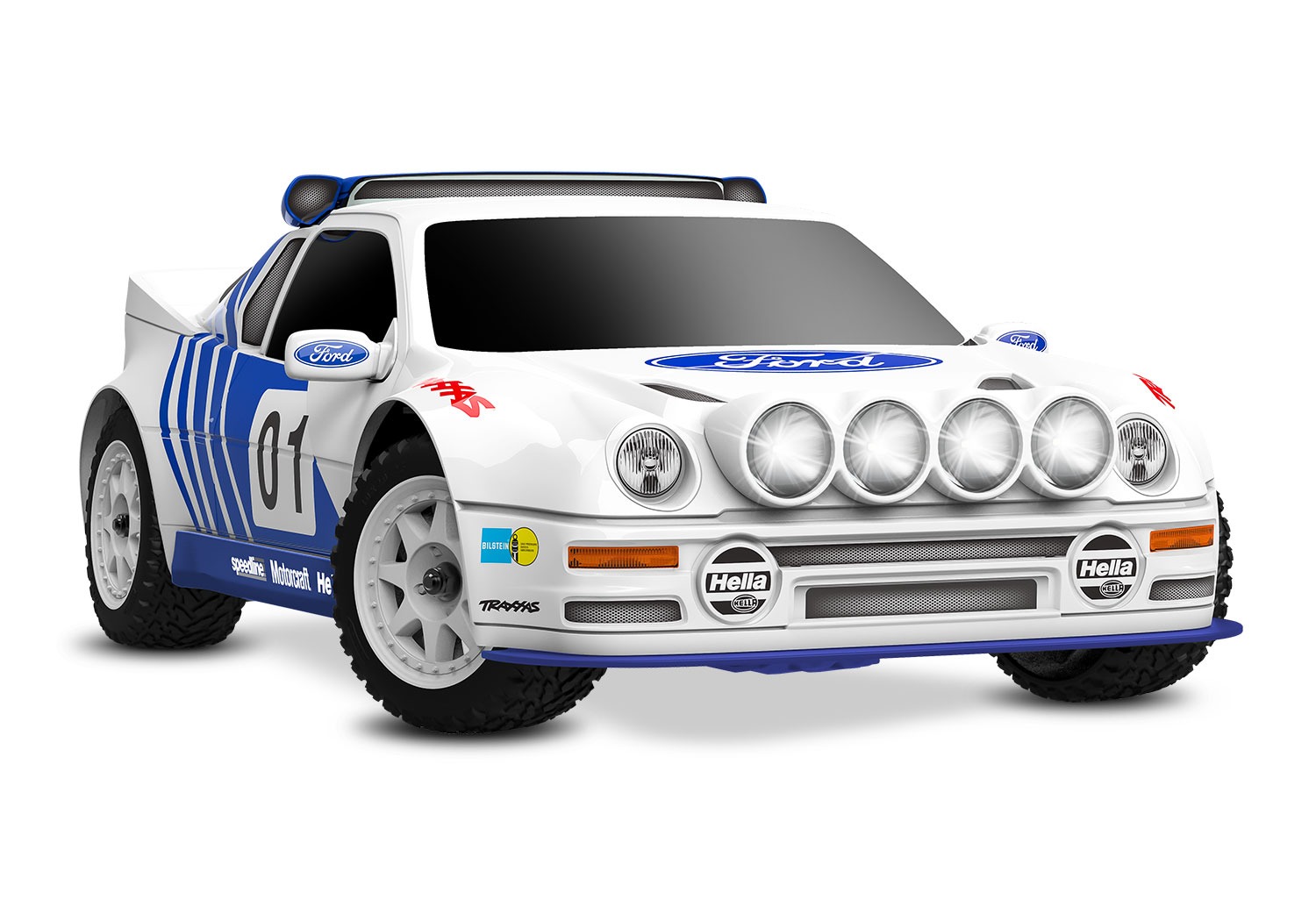 Traxxas Mini Rally VXL Ford RS200 RTR RC Car - white 1 Traxxas Mini Rally VXL Ford RS200 RTR RC Car - white