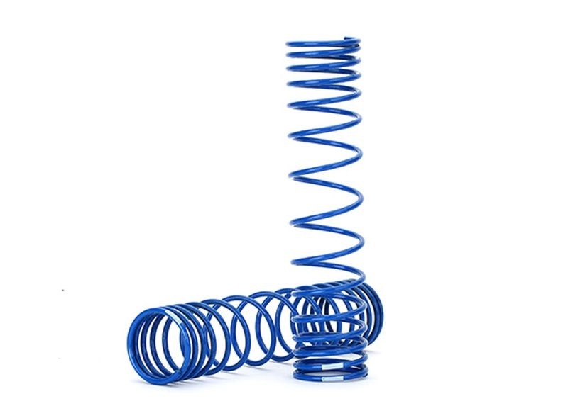 Traxxas iskunvaimenninjouet GTR progressiiviset 139 mm siniset (2 kpl) #TRX8445A 1 Traxxas Shock Springs GTR Progressive 139mm Blue (2) #TRX8445A