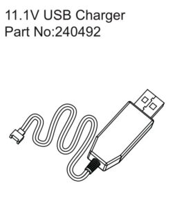 USB Charger 11.1V #240492 Hobby Plus