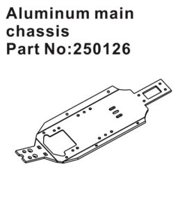 Chassis Plate Alu #250126 Hobby Plus