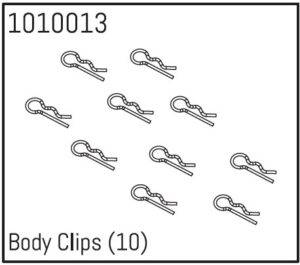 Body Clips (10) #240029 Hobby Plus