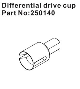 Differential Drive Cups (2) #250140 Hobby Plus