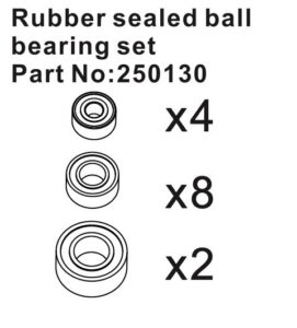 Ball Bearing Set RS Speck-B #250130 Hobby Plus