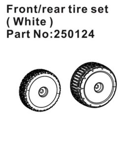 Wheel Set Speck-B F/R White #250124 Hobby Plus