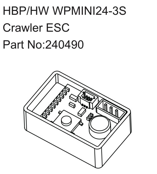 Crawler-ESC 3S Mini #240490 Hobby Plus 1 Crawler ESC 3S Mini #240490 Hobby Plus