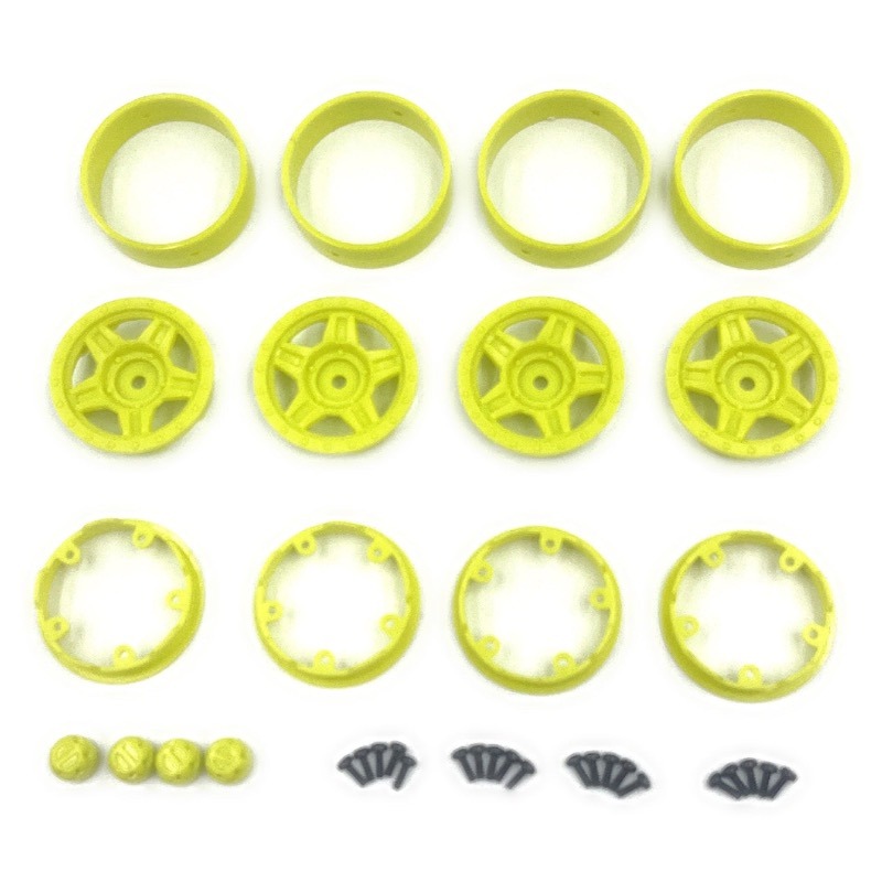 Deep Star Bead Lock Wheel 1.2" Yellow #240502 Hobby Plus 1 Deep Star Bead Lock Wheel 1.2" Yellow #240502 Hobby Plus