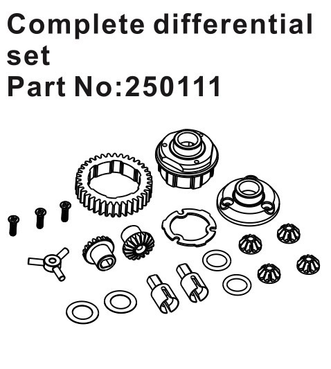 Differential Complete Set #250111 Hobby Plus 1 Differential Complete Set #250111 Hobby Plus