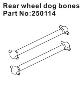 Dogbones Rear (2) Speck-B #250114 Hobby Plus