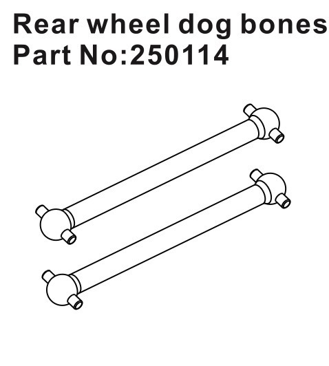 Dogbones Rear (2) Speck-B #250114 Hobby Plus 1 Dogbones Rear (2) Speck-B #250114 Hobby Plus