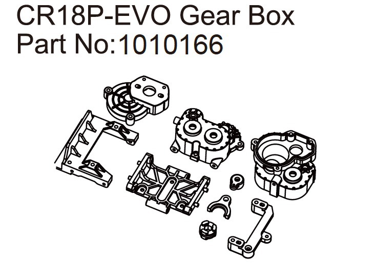 Gear Box - EVO 1:18 - Hobby Plus 240300 1 Gear Box - EVO 1:18 - Hobby Plus 240300