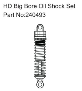 HD Big Bore Oil shock set - Hobby Plus 240493