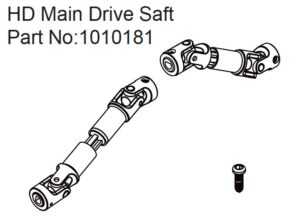 HD Main Drive Shaft - EVO 1:18 - Hobby Plus 240325