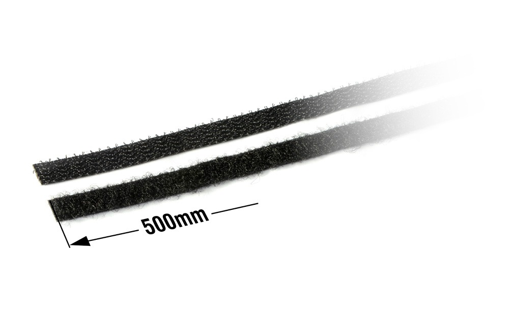 Hudy Velcro Tape With Double Sided Tape 8x500mm #107872 1 Hudy Velcro Tape With Double Sided Tape 8x500mm #107872