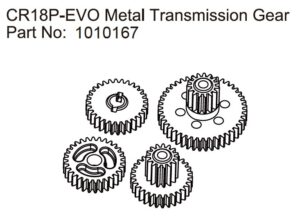 Metal Transmission Gears - EVO 1:18 - Hobby Plus 240305