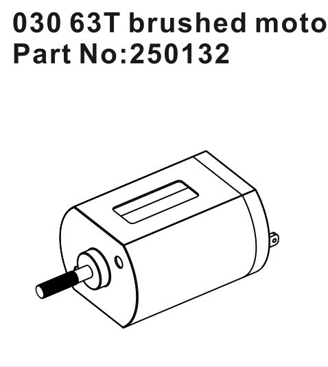 Motor Brushed 030/55T #250132 Hobby Plus 1 Motor Brushed 030/55T #250132 Hobby Plus