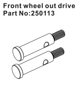 Outdrives Front (2) #250113 Hobby Plus