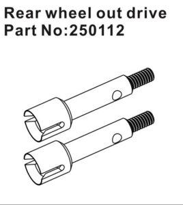 Outdrives Rear #250112 Hobby Plus