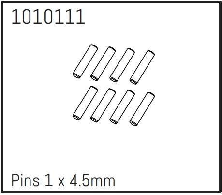 Pins 1x4.5mm (8) - Hobby Plus 240243 1 Pins 1x4.5mm (8) - Hobby Plus 240243