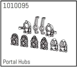 Portal Hub Set - PRO Crawler 1:18 - Hobby Plus 240229