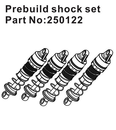 Shock Set Prebuild #250122 Hobby Plus 1 Shock Set Prebuild #250122 Hobby Plus