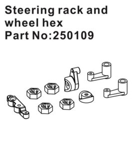 Steering Rack & Wheel Hex Hubs #250109 Hobby Plus