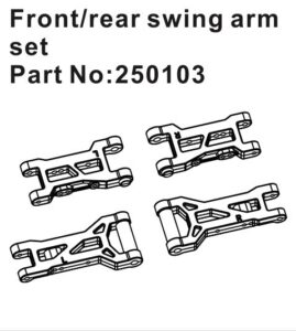 Susp Arms F/R #250103 Hobby Plus