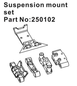 Suspension Mount Set #250102 Hobby Plus